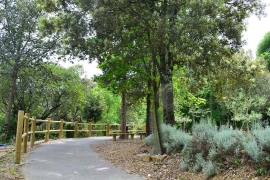 Le parc de la fondation Rollin sur le site d'Anduze